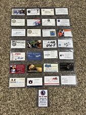 29 Signed (Autograph) Business Cards Lot Including Military and Baseball picture