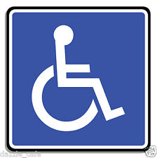 Handicap Disabled Parking Only 2 PACK STICKERS Person in Wheelchair 4.5