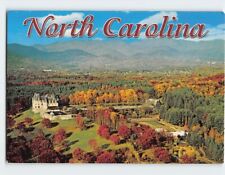 Postcard Aerial View of The Biltmore Estate And Garden Asheville NC USA picture