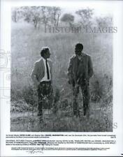 1987 Press Photo Kevin Kline and Denzel Washington star in 