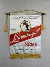 Vintage Leinenkugel Beer Sign Banner Man Cave Bar Decor picture