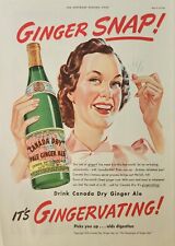 1939 Canada Dry Ginger Ale Vintage Ad Giner snap Its gingervating picture