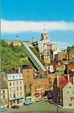 VIntage Postcard-Funicular linking Lower-Town to Upper Town, Quebec, Canada picture