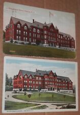 ONEONTA NY - TWO OLD POSTCARDS - STATE NORMAL SCHOOL - 1916 and 1919 picture