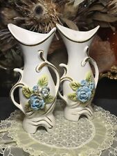 Vintage Pair of Chase Vases Made in Japan picture