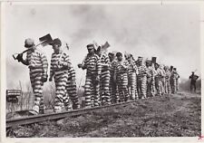 CHAIN GANG in BIBB COUNTY GEORGIA * ICONIC 1937 PRISON AFRICAN-AMERICANS photo picture