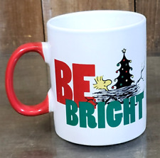 Peanuts Woodstock Be Bright Holiday Ceramic Mug 16 oz. picture