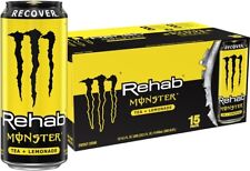 Monster Energy Rehab Tea + Lemonade + Energy, Iced Tea, 15.5 Ounce 15 pack picture