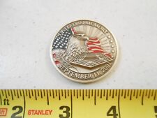 RARE 9-11 MEMORY / HONOR FLAG MILITARY CHALLENGE COIN picture