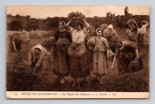 Jules Breton Le Rappel Des Glaneuses Calling in the Gleaners 1905 UDB Postcard picture