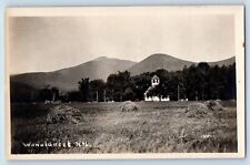 Wonalancet New Hampshire NH Postcard RPPC Photo Farming Scene Field c1910's picture