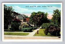 Waupun WI-Wisconsin, South Watertown Street, Antique, Vintage Souvenir Postcard picture