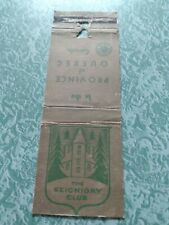 Vintage Matchbook Ephemera Collectible A31 Quebec Canada seigniory club picture