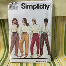 Simplicity #7520 Vintage 1990s Pull on pants Cut At Size Small picture