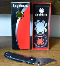 Spyderco Para 3 Lightweight Knife Black Plain Edge C223PBK OPEN BOX picture