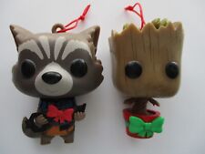 Groot Rocket FUNKO POP Ornaments Marvel Collector Corps Exclusive GOTG  (2count) picture