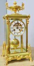 Outstanding Antique French 8 Day Ornate Bronze Ormolu 4 Glass Regulator Clock picture