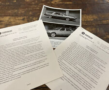 1983 Horizon And Turismo Press Release And Photo picture