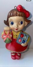 Vintage Ceramic Campbell's Girl Christmas Ornament picture