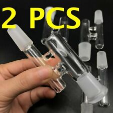 LOT OF 2 Reclaim Ash Catcher Drop Down Glass Adapter 14mm Male To 14mm 2024 picture