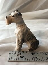 Miniature Cute Vintage Schnauzer Dog Figurine picture