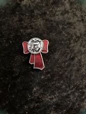 Rare Russian Red Silver Lenin Hat Red Bow Medal Badge Collectors Pin picture