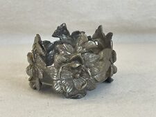 Pewter Magnolia Flower Ring Candle Holder Decor Farmhouse Southern Charm Chic picture
