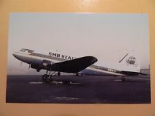SMB Stagelines Airlines Douglas DC-3 airplane vintage postcard  picture