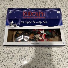 Rudolph The Red Nosed Reindeer 10 Light Novelty Set Santa Christmas GT New picture