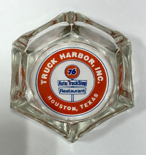 Vintage Union 76 Gas Station Ashtray-Truck Harbor Inc—Houston, Tx collectible picture