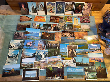 Vtg Mixed Lot of 55 Postcards Places People Destinations World Traveler Stamps picture