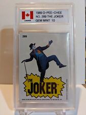 1989 O-Pee-Chee The Joker #289 Gem Mint 10 FCG DC Comics picture