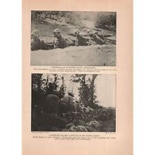 C.1919 WWI Hurling Hand Grenades Book Print 2T1-65 picture