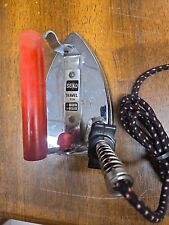 RARE Vintage Seiko Electric Travel Iron RED Handle  1960's MCM picture