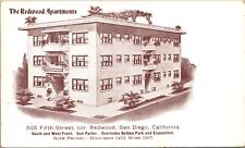 Postcard The Redwood Apartments 3105 Fifth Street in San Diego, California picture