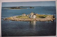 Blue Hill Bay Light Maine Chrome Postcard Unposted Vintage picture