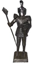 16” Knight Conquestador Full Armor Lightweight Metal Detailed Silver Vintage picture