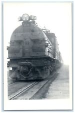 c1940's Electric Switcher Train E-4 Locomotive RPPC Unposted Photo Postcard picture