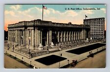 Indianapolis IN-Indiana, US Post Office, Antique Vintage Souvenir Postcard picture