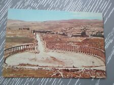 vintage post card :Jarash, colomnaded  forum,  Kingdom of Jordan, 60's.  picture