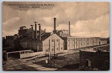 Caro Michigan~Michigan Sugar Co Plant~Factory~c1910 B&W Albertype Postcard picture