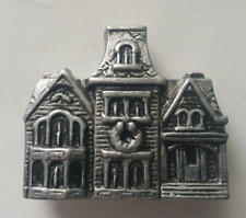 Vintage Pewter Victorian House Figurine picture