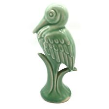 Vintage green  Pelican Figurine Art Pottery picture
