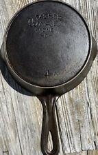 Rare 1920's Wagner Ware Sidney 0 #4-A Cast Iron Skillet Pan W/ Raised Heat Ring  picture