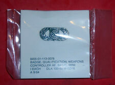 WA15 USAF qualifi. badge Weapons Controller, mini, dated 9/84 original package picture