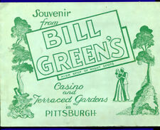 Bill Green's nightclub Night Club Souvenir Photo Pittsburgh Pennsylvania picture