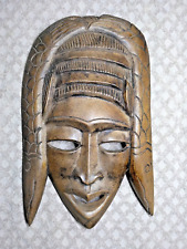 Wooden Mask Ghana Africa Indonesian India Woman - Hair Style Fish Native Ethnic picture