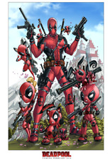 Jamie Tyndall Zenescope Artist Marvel / X-Men Movie Comic Art Print ~ Deadpool picture