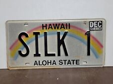 2018 Hawaii  vanity SILK 1  License Plate Tag picture