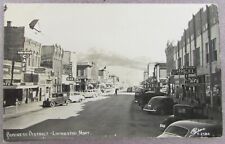 LIVINGSTON MONTANA MAIN STREAL PHOTO CARD POSTED CIRCA 1950 picture